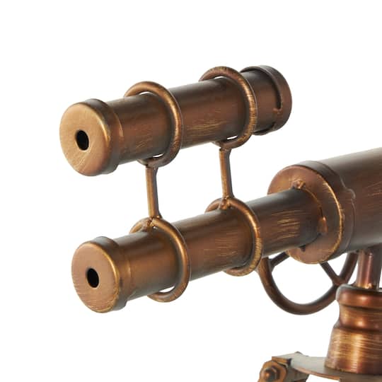 18" Brass Metal Telescope Decoration